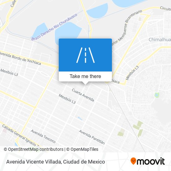 Avenida Vicente Villada map