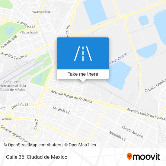 Mapa de Calle 36