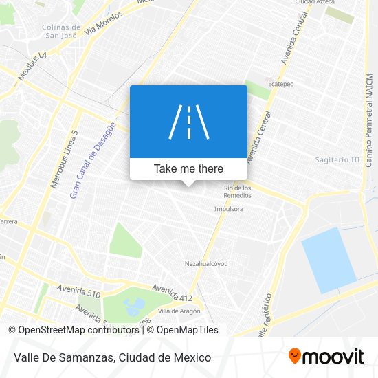 Valle De Samanzas map