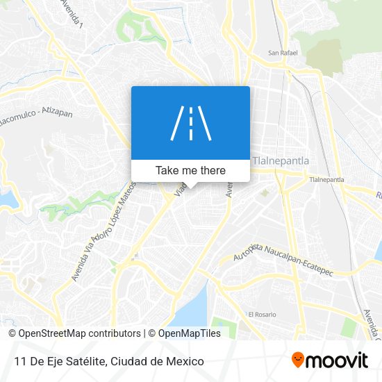 11 De Eje Satélite map