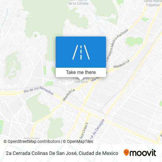 2a Cerrada Colinas De San José map