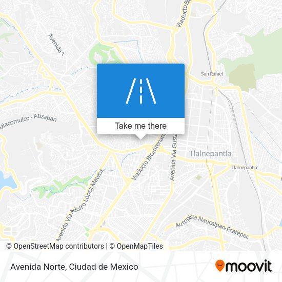 Mapa de Avenida Norte