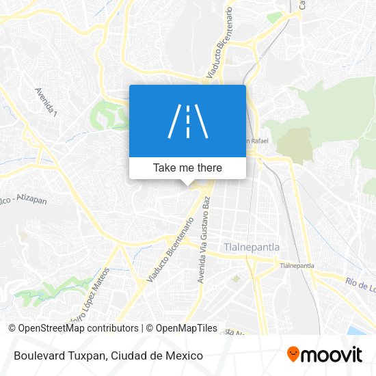 Boulevard Tuxpan map