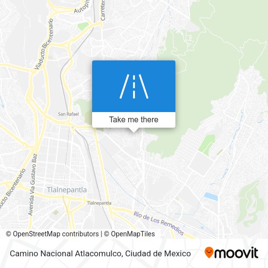 Camino Nacional Atlacomulco map