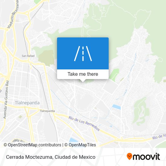 Mapa de Cerrada Moctezuma