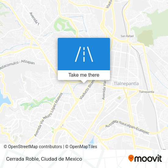 Cerrada Roble map
