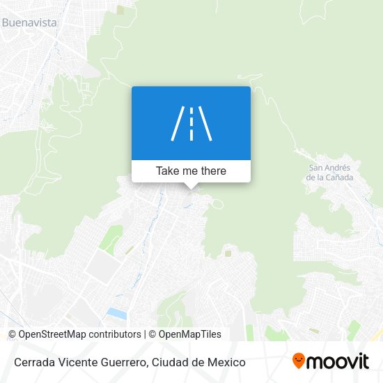 Mapa de Cerrada Vicente Guerrero