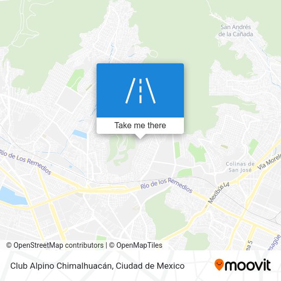 Club Alpino Chimalhuacán map