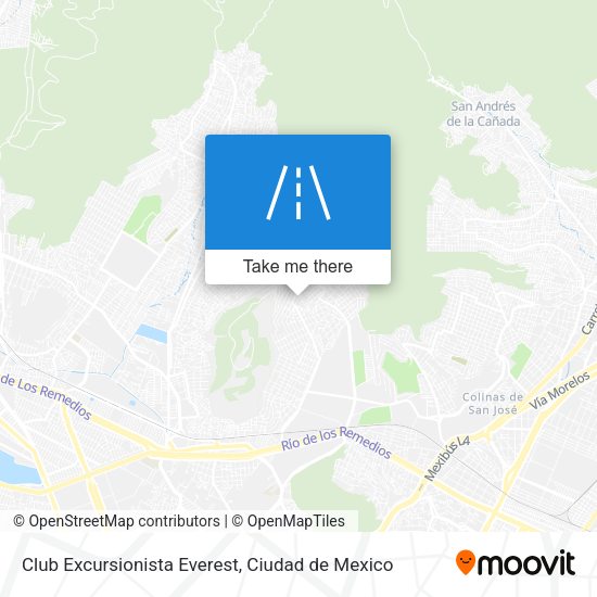 Club Excursionista Everest map