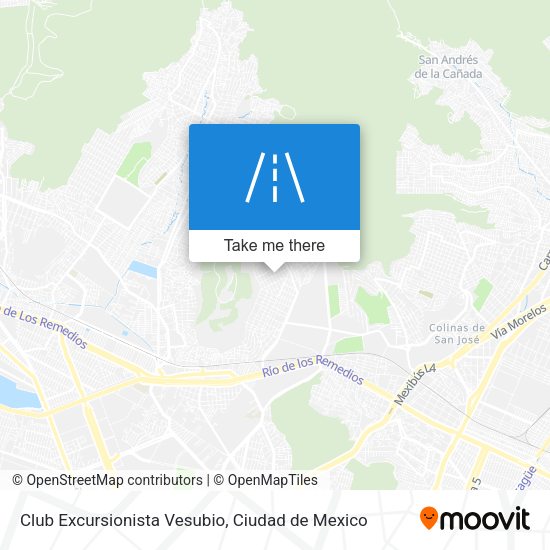 Mapa de Club Excursionista Vesubio