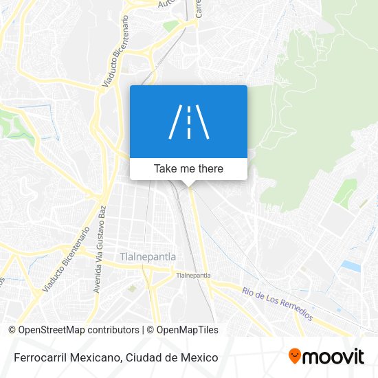 Mapa de Ferrocarril Mexicano