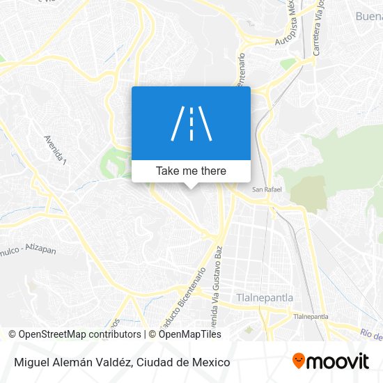 Mapa de Miguel Alemán Valdéz