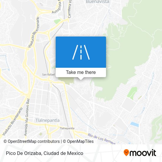 Pico De Orizaba map