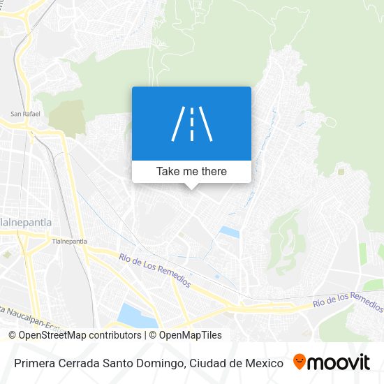 Primera Cerrada Santo Domingo map