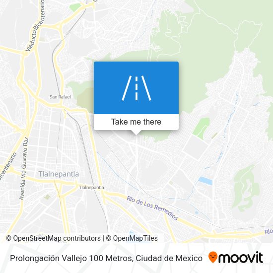 Mapa de Prolongación Vallejo 100 Metros