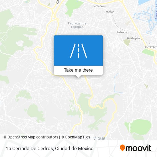 1a Cerrada De Cedros map