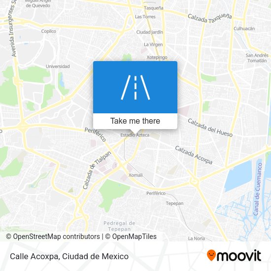 Calle Acoxpa map