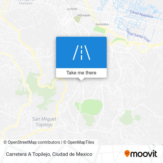 Mapa de Carretera A Topilejo