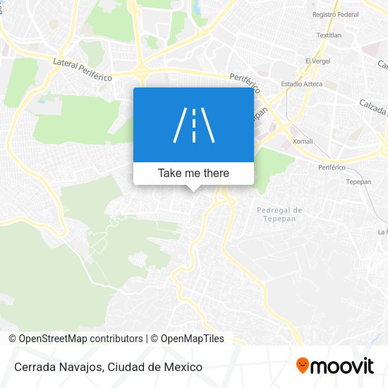 Cerrada Navajos map