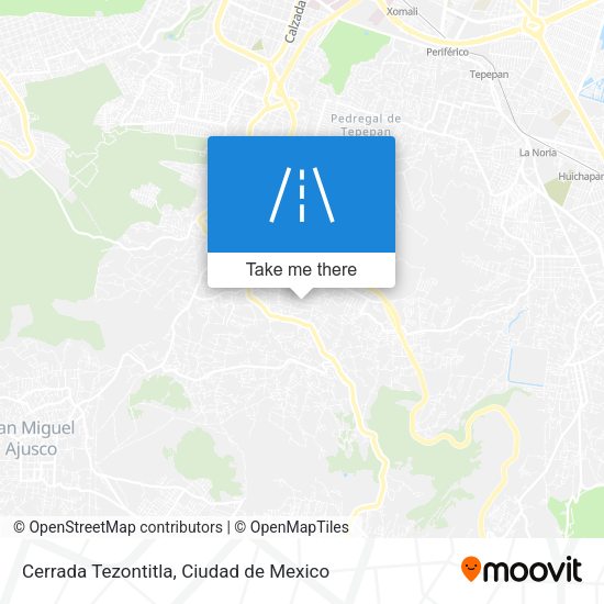 Cerrada Tezontitla map
