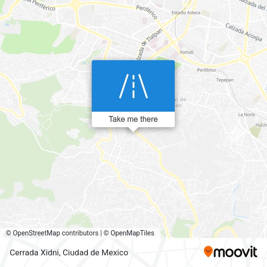 Cerrada Xidni map
