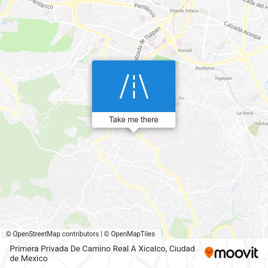 Primera Privada De Camino Real A Xicalco map