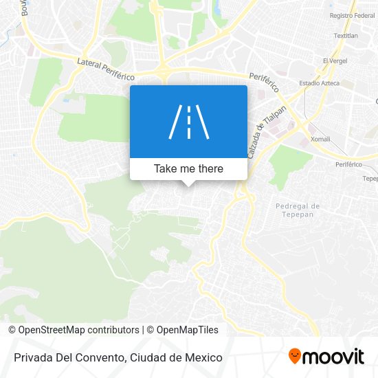 Privada Del Convento map