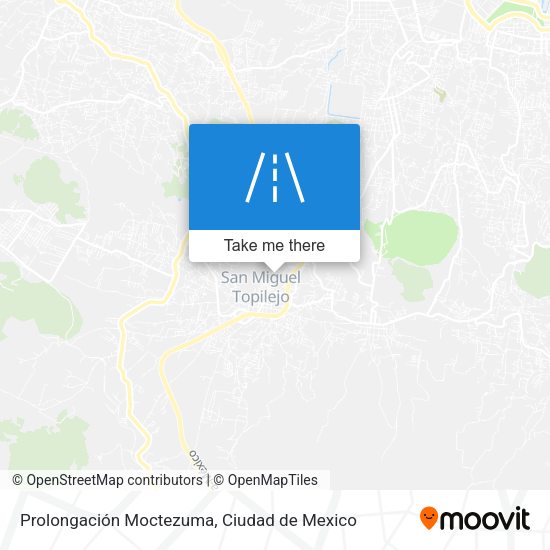 Prolongación Moctezuma map