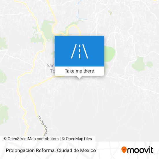 Prolongación Reforma map