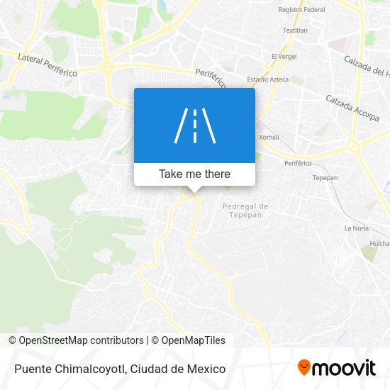 Puente Chimalcoyotl map