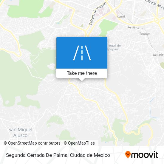 Mapa de Segunda Cerrada De Palma