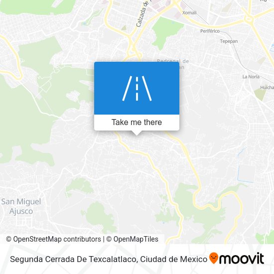 Mapa de Segunda Cerrada De Texcalatlaco