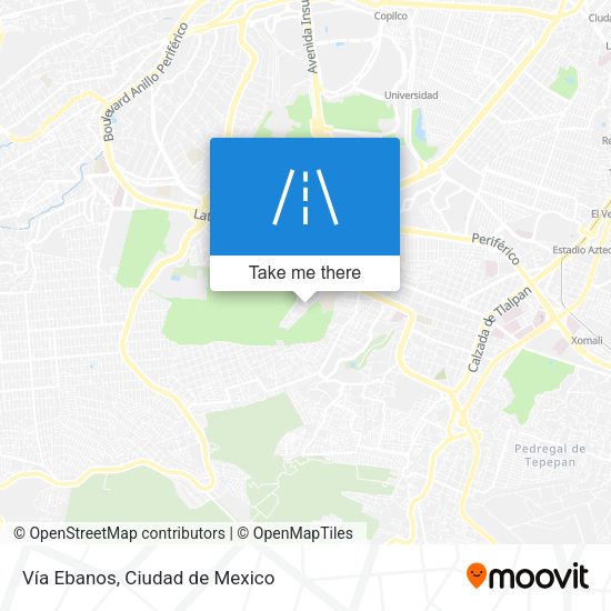 Mapa de Vía Ebanos
