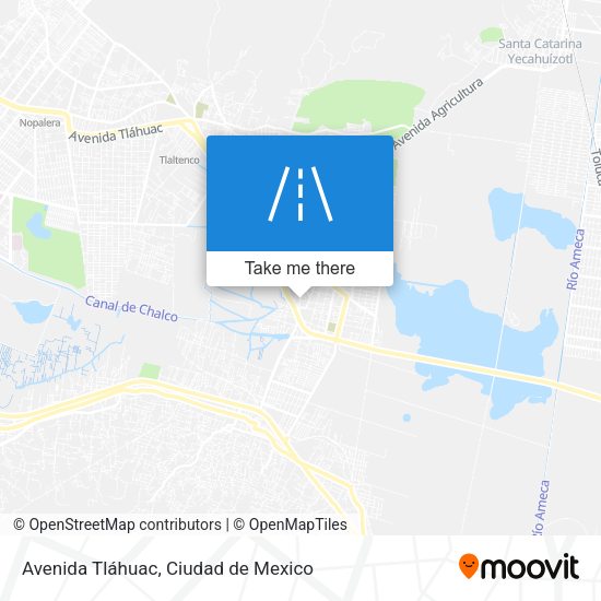 Avenida Tláhuac map