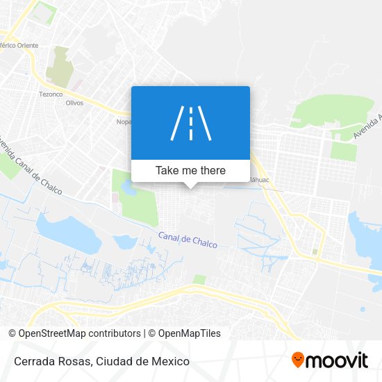Cerrada Rosas map