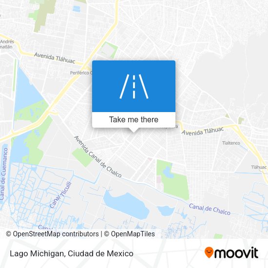 Lago Michigan map