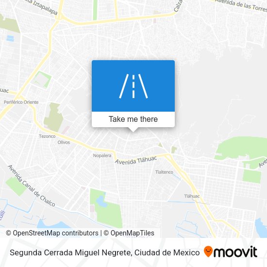 Mapa de Segunda Cerrada Miguel Negrete