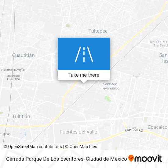 Cerrada Parque De Los Escritores map