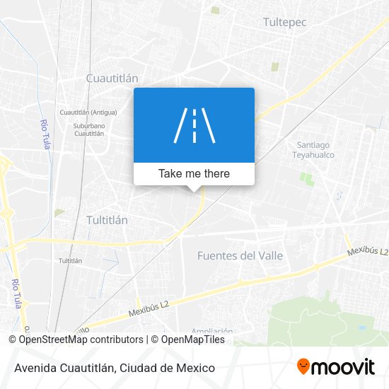 Avenida Cuautitlán map