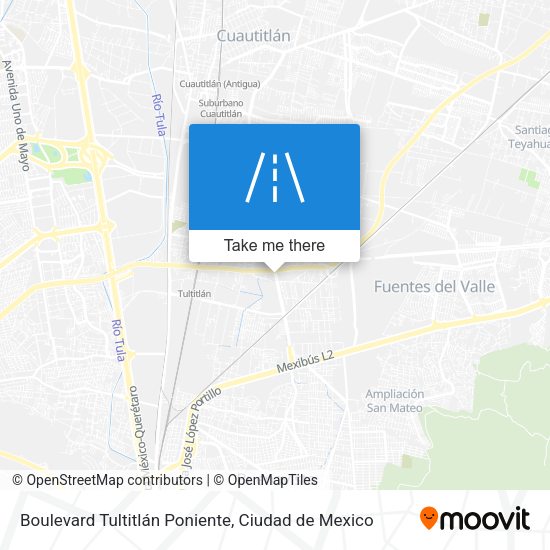 Mapa de Boulevard Tultitlán Poniente