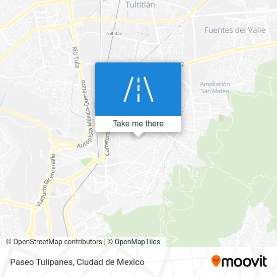 Paseo Tulipanes map
