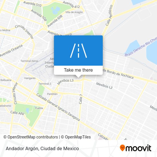 Andador Argón map