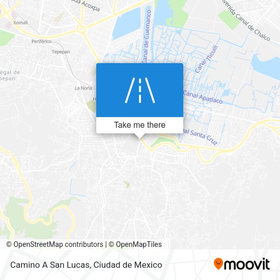 Camino A San Lucas map