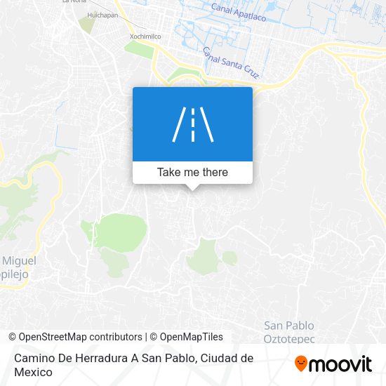 Camino De Herradura A San Pablo map