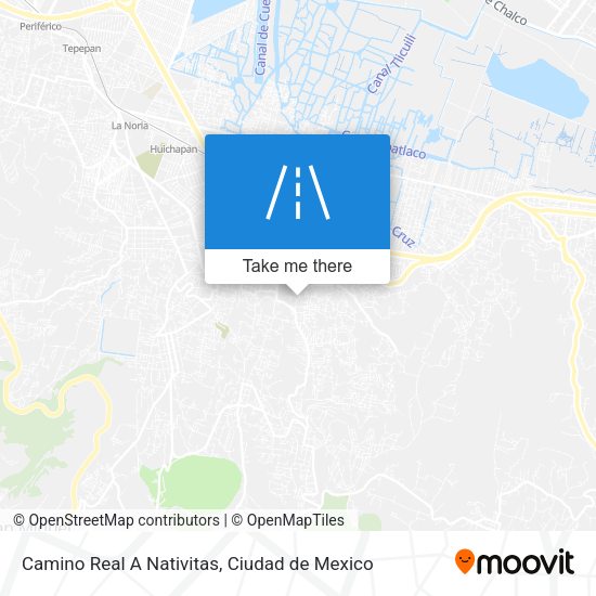 Camino Real A Nativitas map