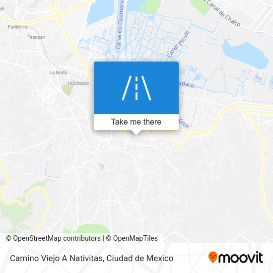 Camino Viejo A Nativitas map