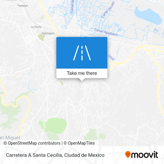 Mapa de Carretera A Santa Cecilia