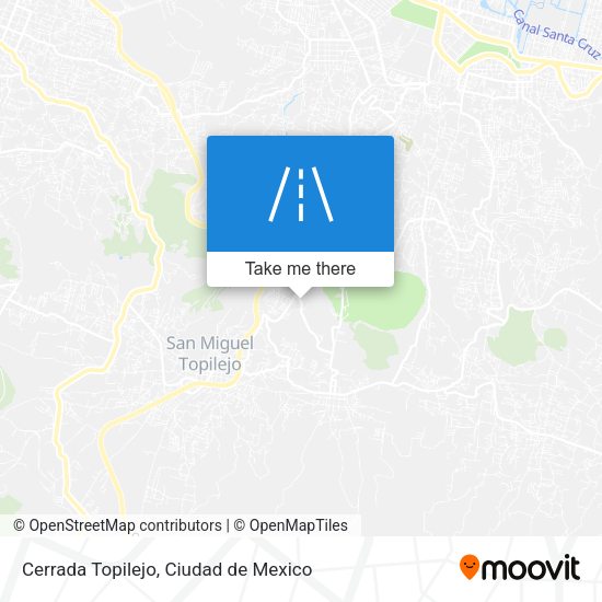 Mapa de Cerrada Topilejo