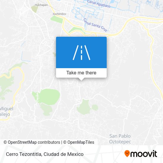 Cerro Tezontitla map