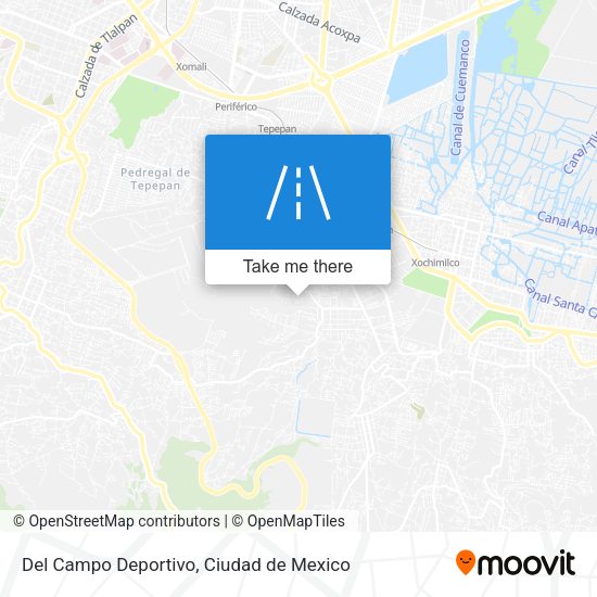 Del Campo Deportivo map